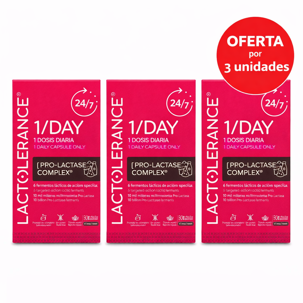 Lactolerance 1 al dia – Pack 3 unidades